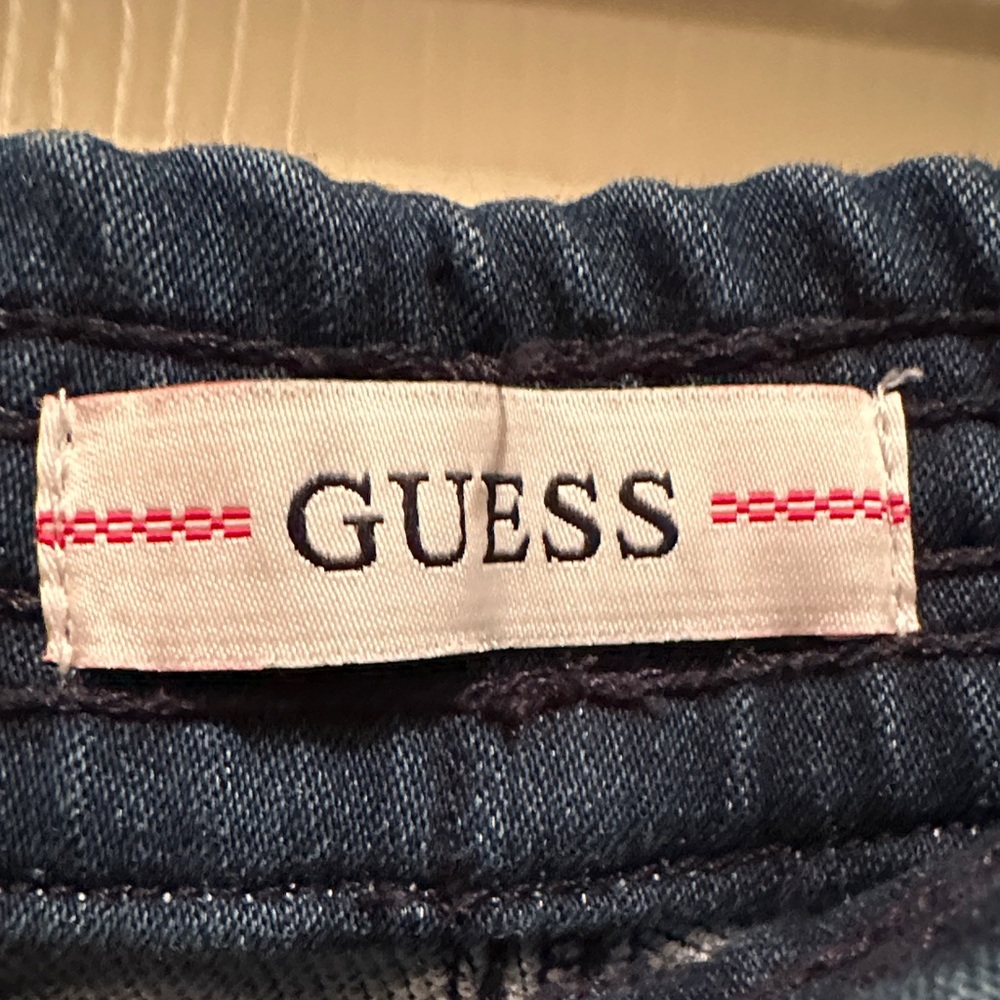 Guess Dark Blue Denim Jogger Pants